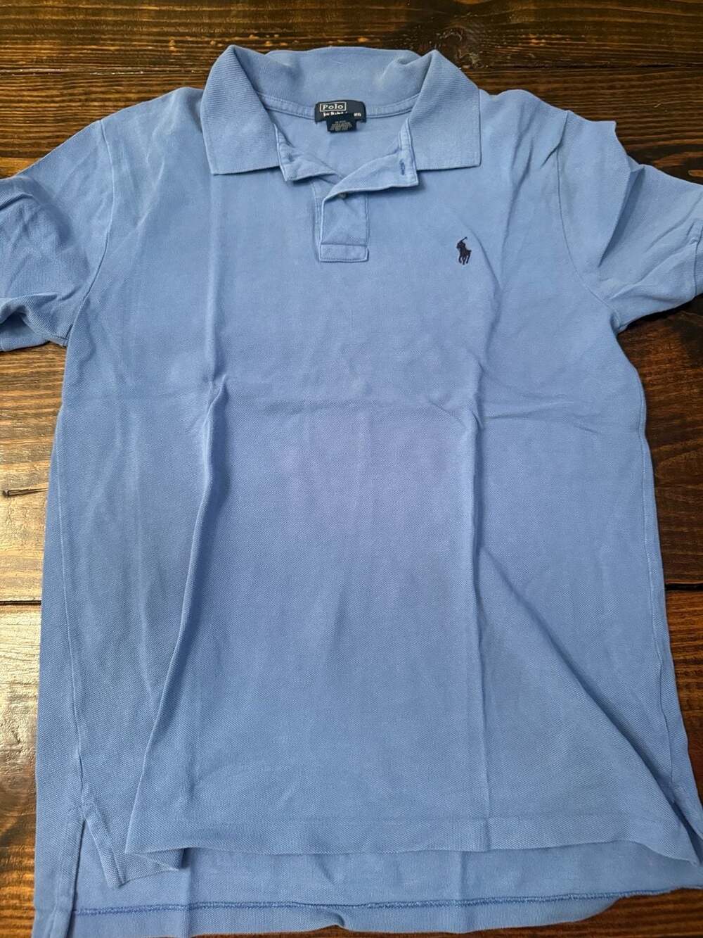 Polo Ralph Lauren Light Blue Boys Cotton Short Sleeve Polo Shirt L 14-16